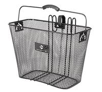 M-WAVE Ba-r Hang Carrier, Cestino in Filo Metallico di Alta qualità Unisex Adulto, Nero, 37x19x25 cm