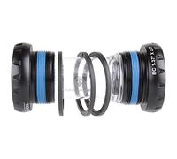 M-WAVE BB Set Carousel BB BSA Ex JPN, for Road/MTB, Shimano Compatible, Transparent/Black, for 68-73 Mm BB Shell, for 24 Mm Axle, Box