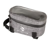 Waterproofed Top Tube Bag Suburban Top, Material Nylon Tpu, Color Grey Melange W/Reflective Print