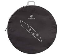 M-Wave Bicycle Wheel Bag, for 26-28 Wheels, Black/Silver, with Pocket for Quick Release, Diameter 760 Mm