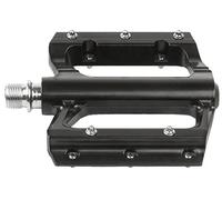 M-WAVE BMX-Peda Flat, Alloy, Black, Silver 9/16 Axle, Silver Pins, On Card