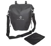 M-WAVE - Borsa per portapacchi per bicicletta, impermeabile, 15 l, ROUGH RIDE II RACK BLACK SERIES