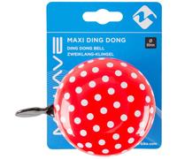 M-Wave Campanello per bici Coccinella 2 toni acciaio 80 mm rosso