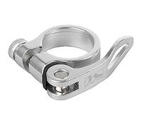 M-WAVE Clampy Morsetto del Sedile QR di serraggio Unisex-Adulto, Argento anodizzato