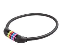 M-WAVE Combination Cable Lock, DS 12.6,5 S, W/Silicone Like Cover, 650 X 12 Mm, Black, On Card