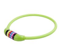 M-WAVE Combination Cable Lock, DS 12.6,5 S, W/Silicone Like Cover, 650 X 12 Mm, Green, On Card