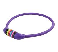 M-WAVE Combination Cable Lock, DS 12.6,5 S, W/Silicone Like Cover, 650 X 12 Mm, Purple, On Card
