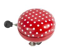 M-Wave Campanello per bici Coccinella 2 toni acciaio 80 mm rosso