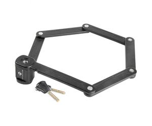 M-Wave - Faltschloss F 875/6 - Lucchetto per bicicletta 875 mm / 6 Glieder grigio