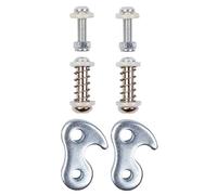 M-Wave - Gancio di sicurezza per rimorchio, colore: Argento