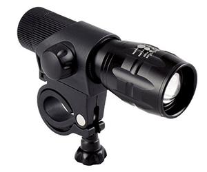 M-WAVE Head Light, Black Housing, with 1 White 3 Watt-LED, 3 Functions, W/Batteries, W/Bracket, W/O Approval No., Blister Packing