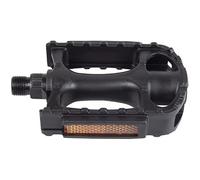 M-WAVE MTB-Pedal Steady K3, Pp-Body, Ball-Bearing, with Reflector, with German Approval-No., Black, Platform 95 X 72 Mm, Am