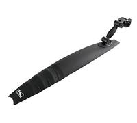M-WAVE Mudguard Mud Max QR.R, Rear, 26-29', Black Plastic, with New Clip-On Bracket for Seatpost Or Frame Tube, Angle And Heigth Adjustable, On Eurohole-Card
