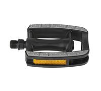 Pedale Antiscivolo M-Wave Steady C Eco Nero con Riflettore e Cuscinetti a Sfera Sigillati