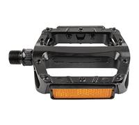 M-WAVE Pedal Steady A10, Alloy Body, with Reflector, W/German Approval No.,Black, Am