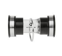 M-WAVE Carousel BB PF Ex, Movimento Centrale pressfit Unisex Adulto, Nero/Argento, für Lochkreis 104mm, für 36 Zähne