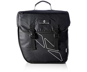M-WAVE Rear Carrier Single Bag, Amsterdam Single Right, for Mounting On Right Side (= Right Leg), 38 X 18 X 30Cm (Lxwxh), approx.18 Liter