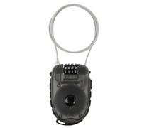 M-Wave Lock'n'Roll D 24.9, Bloccacavo con Numero Retrattile Unisex-Adult, Nero, 2,4 x 900 mm