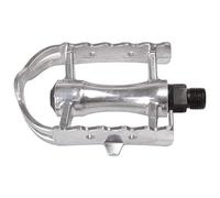 M-WAVE Road Pedal Steady A11, Alloy, 96 X 62 Mm, Toe Clips Attacheable, Silver, Am