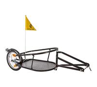 M-WAVE Single Track Trailer Stalwart Single 40, Black, Steel, Max. Loading Capacity 27 kg, W/O Luggage Bag