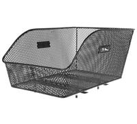M-WAVE Slanted Wire-Mesh-Basket, for Rear Carrier, 45.5 X 29.5 X 20/13 Cm (Lxwxh), Steel, Black