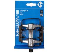 Pedale M-Wave Steady A in Alluminio e Acciaio con Riflettore, 60x92 mm