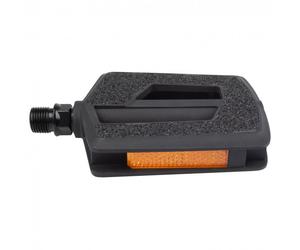 M-Wave - Steady Flat Anti-Slip Pedal - Pedali a piattaforma 86 x 96 mm grigio