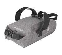 Borsa da sella impermeabile Suburban grigia riflettente in nylon TPU