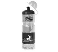 M-WAVE Thermo Bottle, Plastic, Transparent/Black, 400 Ml Capacity, Headercard