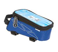 M-WAVE Top Tube Bag for Smartphone, Blue, Fixing with 3 Velcros