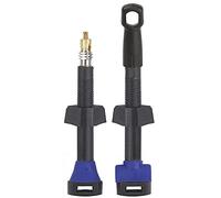 M-WAVE Tubeless Valve F/V, Carbon, Length 35Mm, Round And Square Gasket, 1 Pair Box