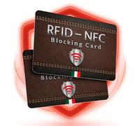 M.Y.L. Carta Blocco RFID NFC Anti-Frode - 2 Pezzi | Protezione Contactless per Carte di Credito, Bancomat, Carta d’Identità e Passaporto | Scheda di Sicurezza Ultra Sottile per Portafoglio