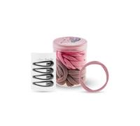 M.Y.L. Elastici Per Capelli 30 pezzi - Fasce elastiche senza metallo e in cotone. X tutti i tipi di capelli.Elastico per capelli morbido e resistente.Accessori Capelli Bambini,Donna, Uomo. Colori Rosa