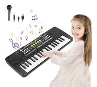 m zimoon Pianola Bambini 37 Tastiera Elettronica Musicale con Microfono, Pianola per Bambini Media Portatile Multifunzione, Music Giocattolo Educativo Regalo per 3 4 5 6 7 8 Ragazzi Ragazze