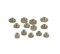 M0.6 3.175mm 7075 Ingranaggio motore in lega di alluminio 13T 14T 17T 19T 20T 22T 26T 28T 30T 33T Pignone in metallo Parti for auto RC 1 pz.(4PCS 16T 17T 18T 19T)