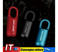 M01 Fingerprint Padlock USB Smart Keyless Travel Case Drawer Lock (Red) IT