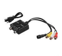 M03 Modulatore Av a Rf Formato Ntsc Gamma di Frequenza Vhf Canale 3 Controllo Per Vecchi Televisori Con Per Ingresso Rca E Uscita Rf Nero