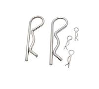 M1 1.2 1.6 1.8 2 2.5 3 3.5 4 5 304 Acciaio inossidabile R Coppiglia a molla Forma d'onda Clip divisa Morsetto Perno trattore for auto(5pcs 3.5x75mm)