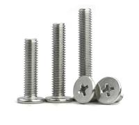 M1 .2 .4M1.6M2 M2.5 M3 M4 M5 M6 304 Acciaio inossidabile Croce Phillips Vite a testa piatta ultra sottile super bassa Bullone 500-10 pezzi(16mm,M3 (20pcs))