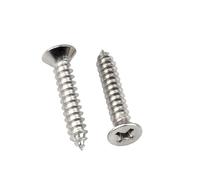 M1.4 M1.7 M2 M2.3 M2.6 M3 M4 M5 M6 304 Acciaio inossidabile Viti autofilettanti a testa svasata con intaglio a croce Vite for legno(12mm,M2 x 50Pieces)