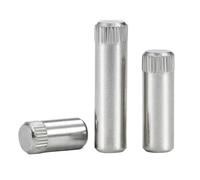 M1.5~M8 Acciaio Inossidabile 304 Perno Zigrinato Perno Cilindrico Perno Albero Perno Giocattolo Biella Blocco Cerniera Pin-M3(10Pcs)-8mm