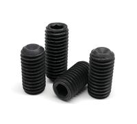 M1.6 M2 M2.5 M3 M3.5 M4 M5 M6 M8 M10 M12 Vite di fermo con esagono incassato, punta a tazza, nera(16mm,M6 10pcs)