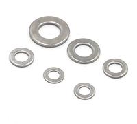 M1.6 M2 M2.5 M3 M4 M5 M6 M8 M10 M12 M16-M24 304 Rondella In Acciaio Inox Guarnizione Piana per Bullone A Vite Rondella Piatta In Metallo-50 pz M4