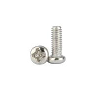 M1 M1.2 M1.6 M2 M3 M4 Pulsante rotondo Pan Head Vite di macchina Vite di riparazione elettronica Accessori Viti in argento nero(5MM_M1 200PCS)