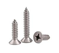 M1-M6 304 in acciaio inox di interdizione Phillips testa svasata autofilettanti legno piccolo computer portatile Micro vite M1.2 (100Pcs), 8mm