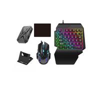 M1 Pro+ 5 In 1 Combo Controller di Connessione Giochi per Dispositivi Mobili Kit Convertitore Tastiera da Gioco Mouse Kit per Dispositivi