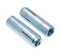 M10 ancoraggi a parete drop-In, ancoraggio ad espansione in acciaio zigrinato con filettatura interna, 10 mm x 40 mm goccia nel manicotto del bullone, spina, ancoraggio per calcestruzzo (10 pezzi)