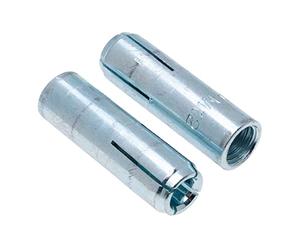 M10 ancoraggi a parete drop-In, ancoraggio ad espansione in acciaio zigrinato con filettatura interna, 10 mm x 40 mm goccia nel manicotto del bullone, spina, ancoraggio per calcestruzzo (10 pezzi)