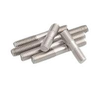 M10 Double-Ended Threaded Rods - 5pcs 304 Stainless Steel Bolts, 40-65mm Length, Durable & Versatile Fasteners(M10 40mm)