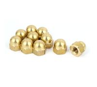 M10 filettatura Dia Cupola testata in ottone cappuccio dadi esagonali 10pz